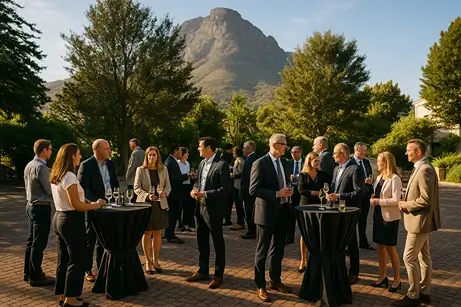 group of people at corporate event