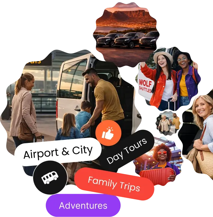 Wolf Shutttles services mixed photos hero