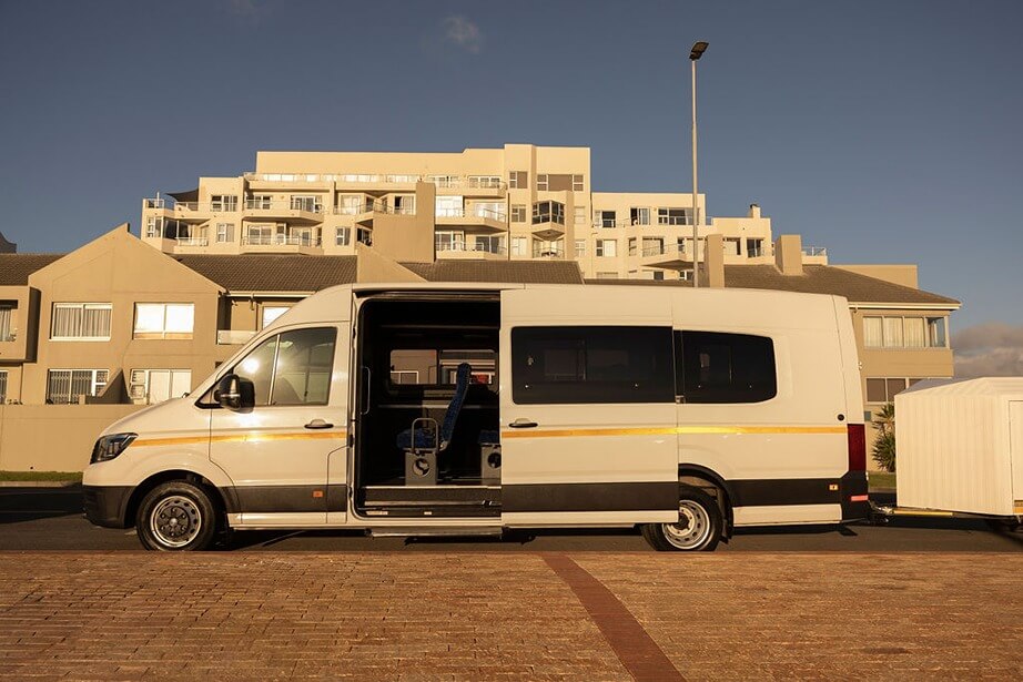 Minibus outside view