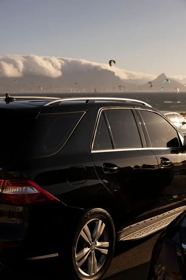 wolf shuttles luxury SUV backside