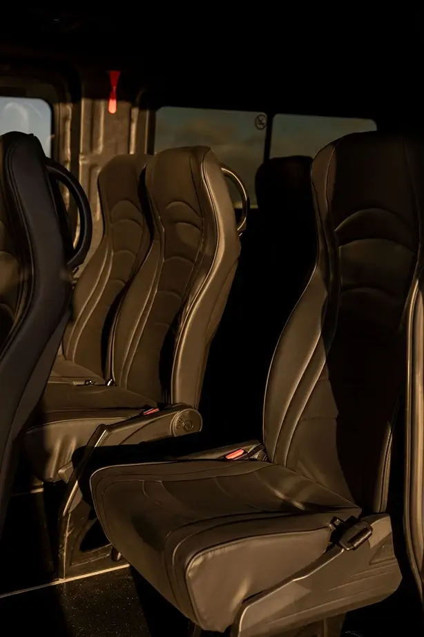 wolf shuttles minivan interior seating